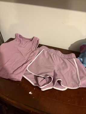 Athletic Lavender Girls'  matching set